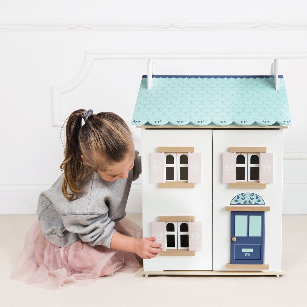 Le Toy Van Drvena kućica za lutke Blue Belle House slika 5