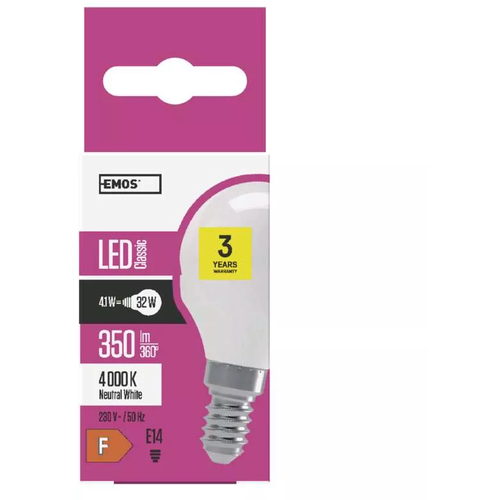 Emos LED sijalica Classic Mini Globe 4W E14 NW ZQ1211 slika 1