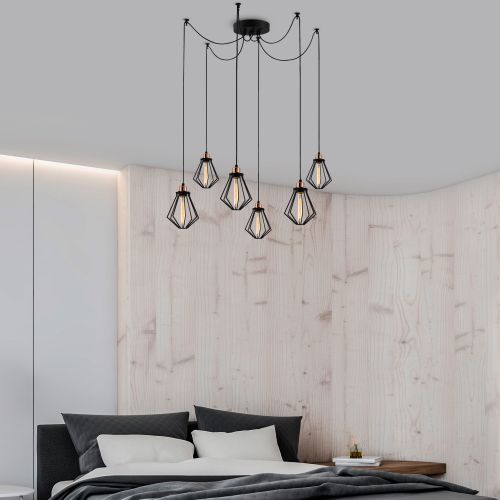 Oylat - N-1034 Black Chandelier slika 2