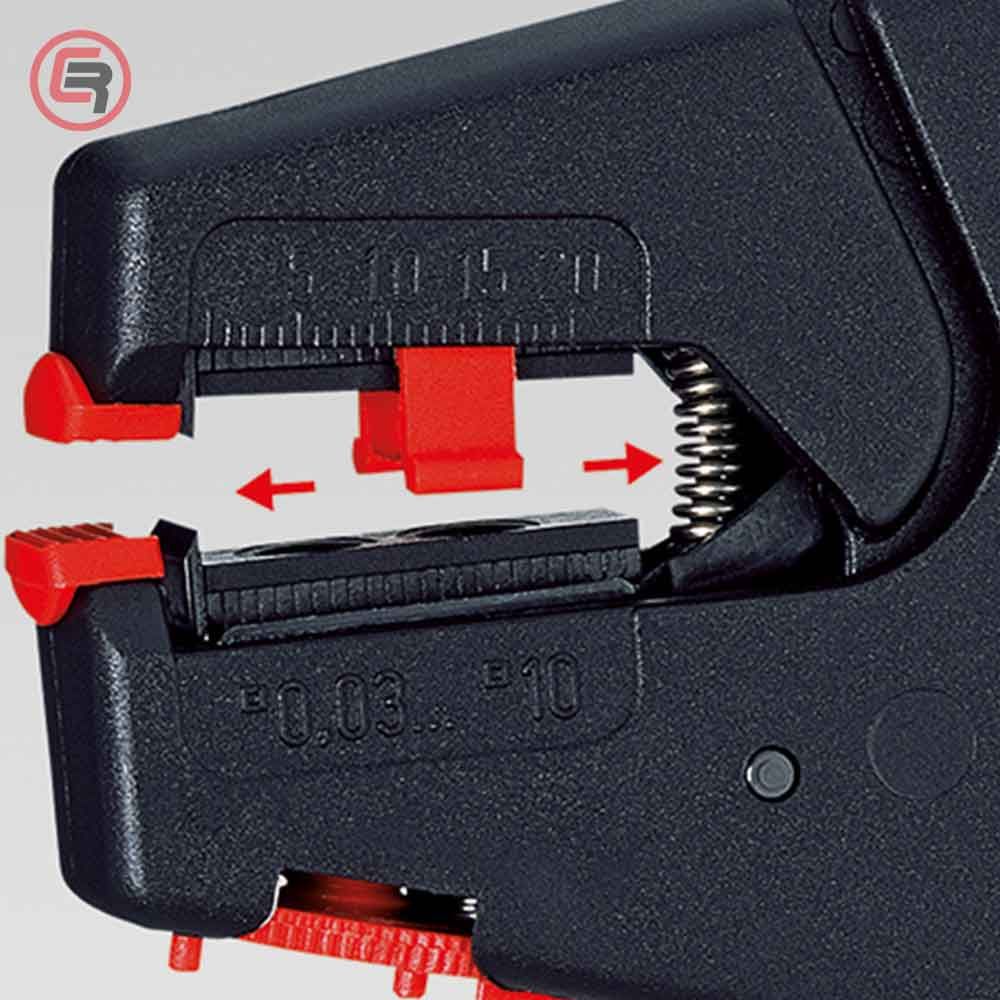 Knipex Kliješta Za Skidanje Izolacije 0,03 - 10,0 mm2 Automatska - 12 40 200 slika 7