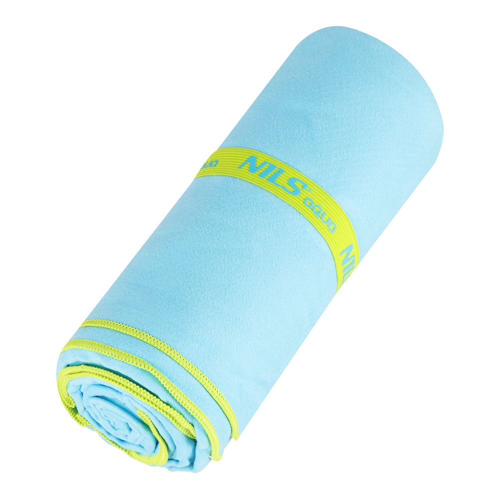 Nar12 plavo-zeleni ručnik od mikrofibre 180x100 cm nils aqua slika 2