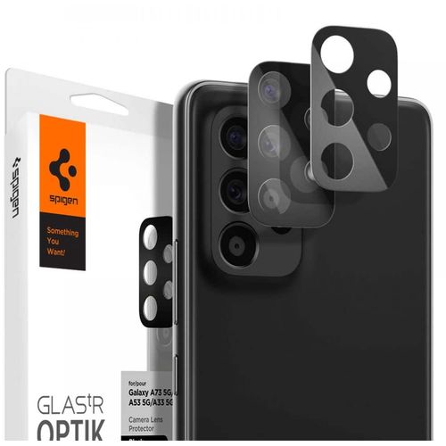 SPIGEN OPTIK.TR ZAŠTITNIK ZA KAMERU 2-KOM ZA SAMSUNG GALAXY A33 5G / A53 5G / A73 5G CRNI slika 1