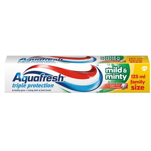 Aquafresh pasta za zube mild & miont 125ml slika 1