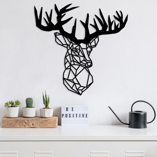 Deer Metal Decor Black Decorative Metal Wall Accessory slika 3