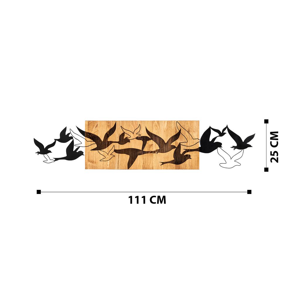 Albatros Black Walnut Dekorativni Drveni Zidni Ukras slika 7