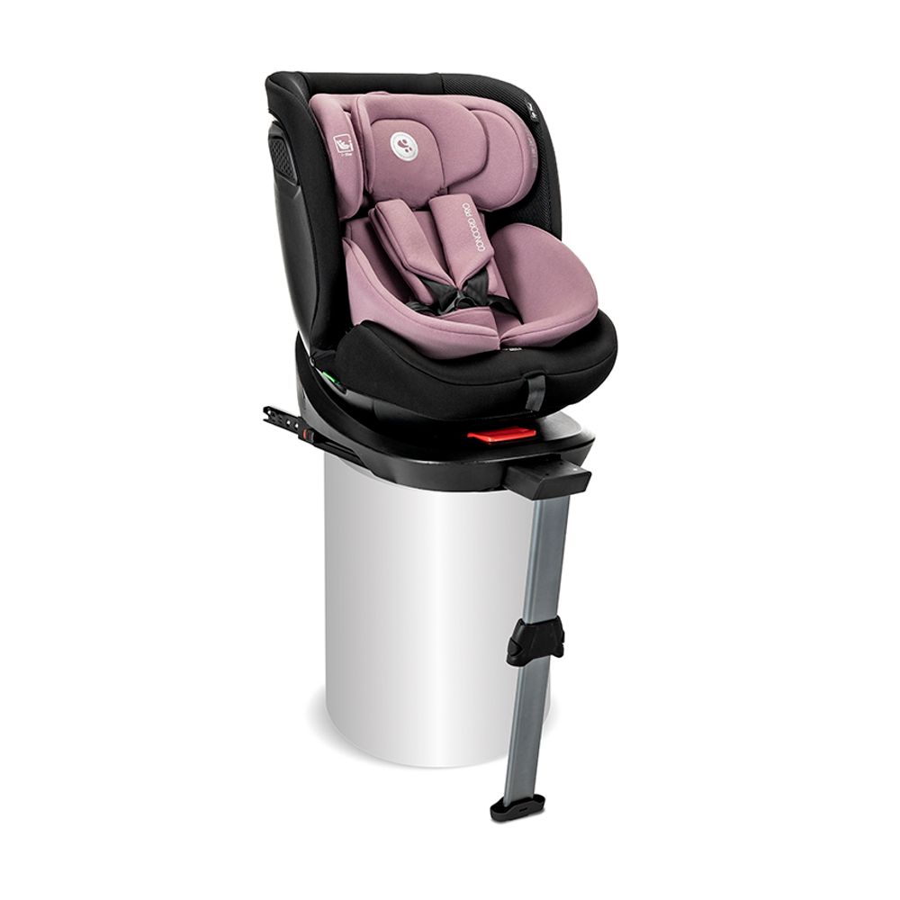 Lorelli Autosjedalica Concord Pro 360° i-Size 40-150 cm Isofix + Jastuk za putovanje, Pink slika 4