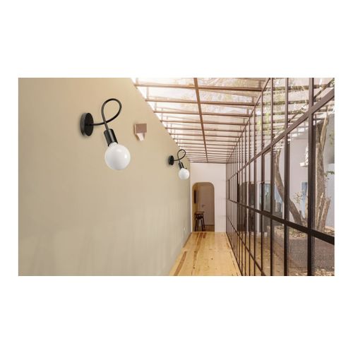 TOOLIGHT Zidna svjetiljka metalnA LOFT RAJ Crna 392199 slika 3