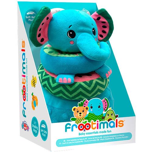 Frootimals Melany Melephant fabric stacking ring slika 1