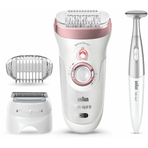 Braun Silk-épil 9 SensoSmart 9/890 Epilator sa 7 nastavaka i Silk-épil 3 u 1 trimer za telo slika 7