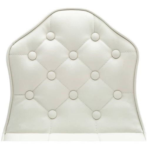 Barski stolci od umjetne kože 2 kom bijeli slika 26