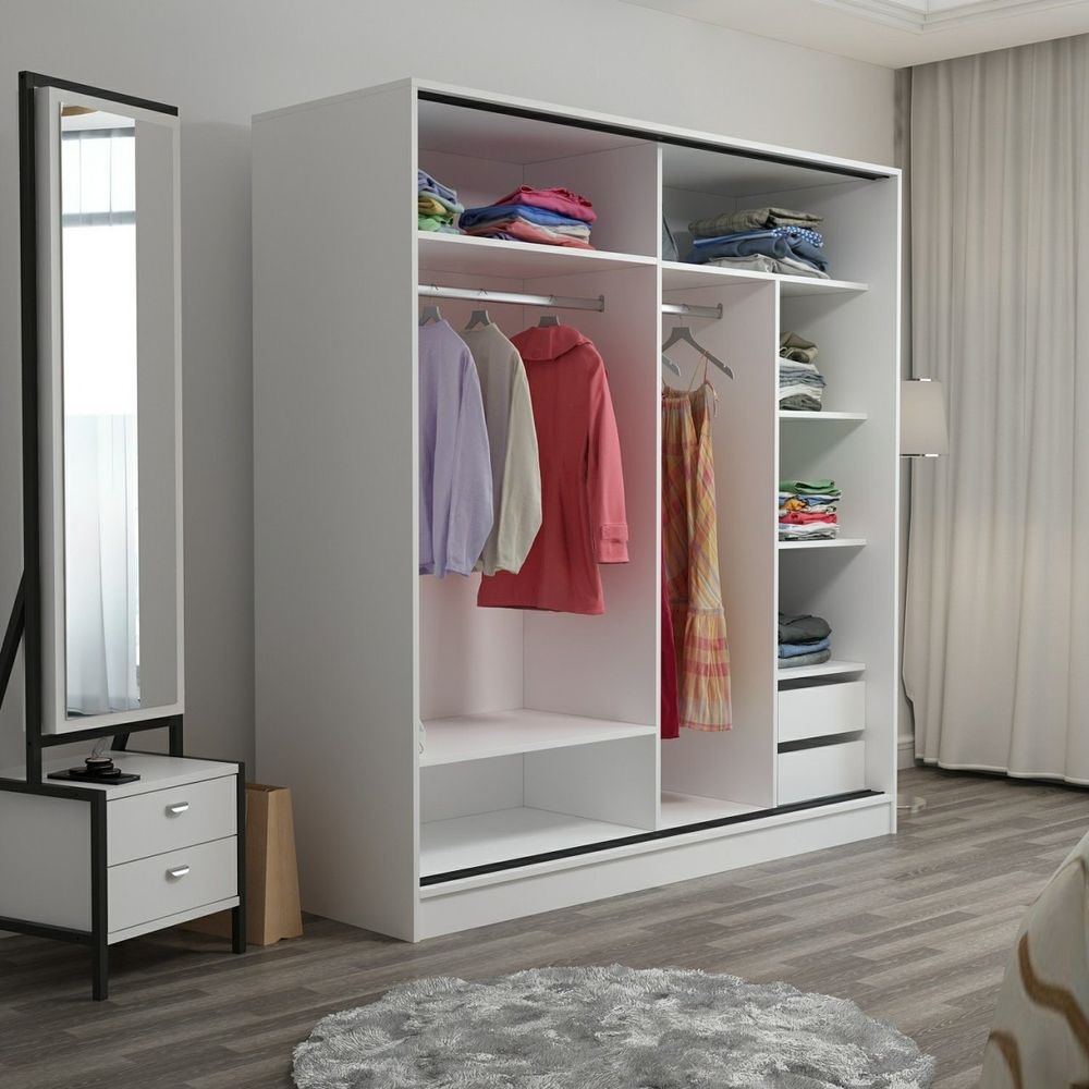 Kale - 3159 Bijela i Antracit Ormar slika 4