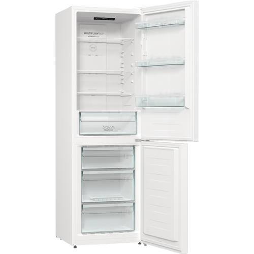 Gorenje NRK619EEW4 Kombinovani frižider, NoFrost, Visina 185 cm, Širina 60 cm, Bela boja slika 3
