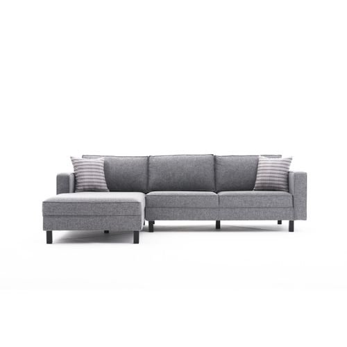 Atelier Del Sofa Kutna garnitura, Sivo, Kale Linen Left - Grey slika 5