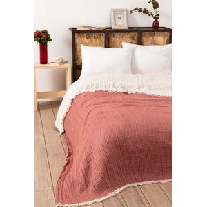 Muslin Yarn Dyed - Tile Red Tile Red Double Bedspread
