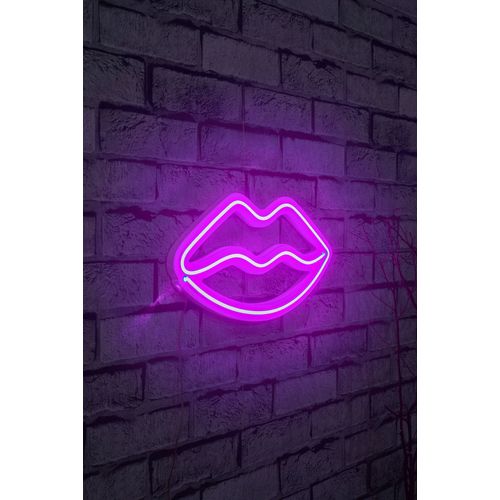 Lips - Pink Pink Decorative Plastic Led Lighting slika 2