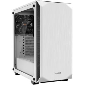 be quiet! BGW35 PURE BASE 500 Window White, MB compatibility: ATX / M-ATX / Mini-ITX, Two pre-installed be quiet! Pure Wings 2 140mm fans, including space for water cooling radiators up to 360mm