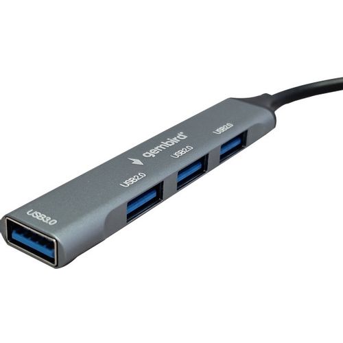 UHB-U3P4-06 ** Gembird HUB Type-A+C to 3*USB2.0 + 1*USB3.0 Aluminum (287) slika 2