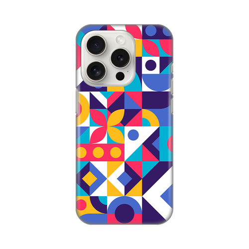 Torbica Silikonska Print Skin za iPhone 15 Pro 6.1 Colorful Mosaic slika 1