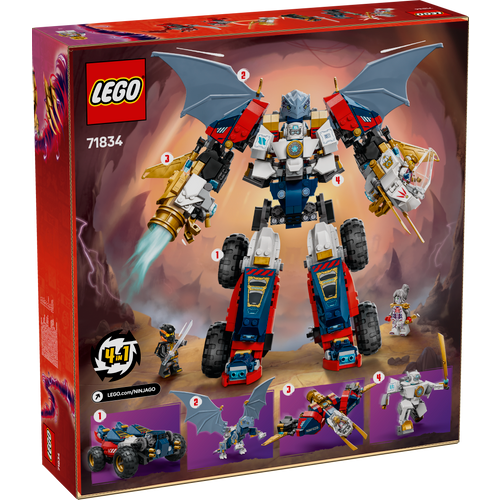 LEGO® NINJAGO® 71834 Zaneov kombinirani ultrarobot slika 6