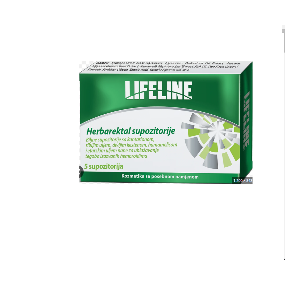HERBAREKTAL SUPOZITORIJE A 5 LIFELINE slika 1