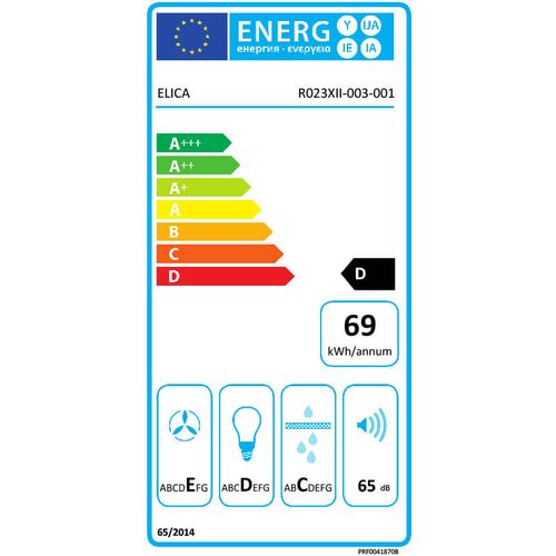 Elica  zidna napa Emerald WH/A/90 T.Grezzo slika 3