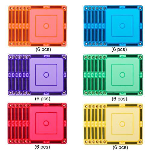 Magnetne pločice Kvadrati - set 36 kom slika 3