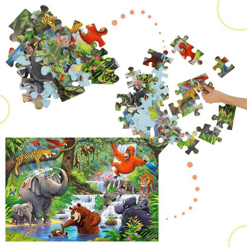 Castorland puzzle životinje iz džungle 40kom. slika 5