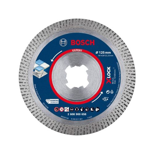 Bosch EXPERT HardCeramic X-LOCK dijamantska rezna ploča 125 x 22, 23 x 1, 4 x 10 mm, 2608900658 slika 1