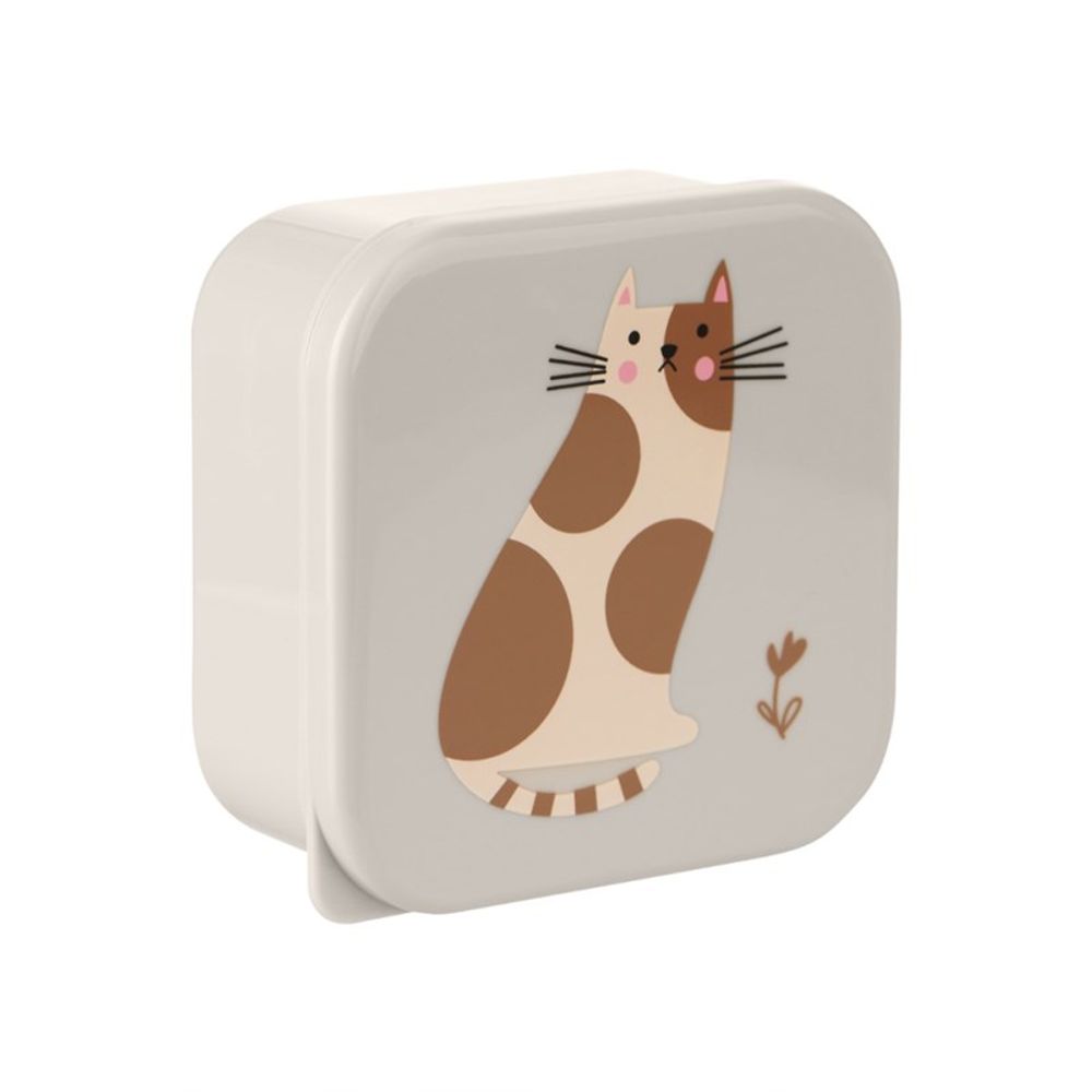Kikka Boo Zdjelice sa poklopcem Kitty Cat 4 kom, Grey slika 4