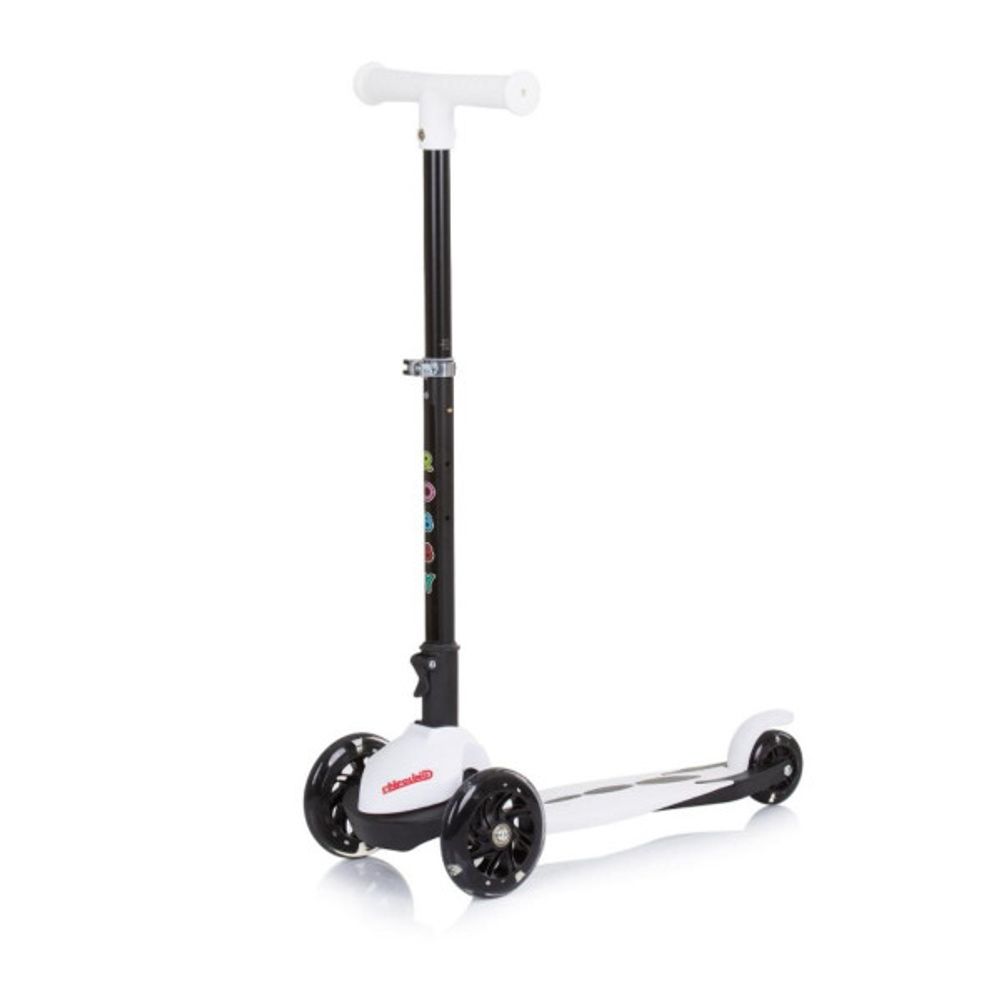 Chipolino Romobil sa LED svjetlećim točkovima Robby White Dsrob0236Wh slika 1