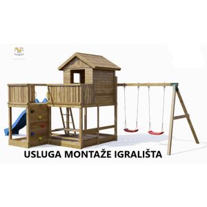 Usluga montaže za drveno dječje igralište PLUTO