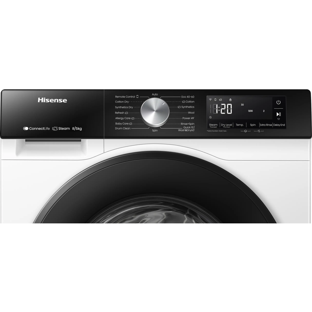 Hisense Mašina za pranje i sušenje veša WD3S8043BW3, 8 kg / 5 kg  slika 4