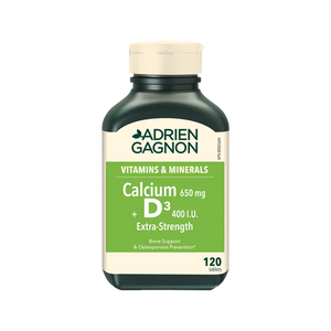 ADRIEN GAGNON Ca EXTRA+Vit.D loz. 120X650mg