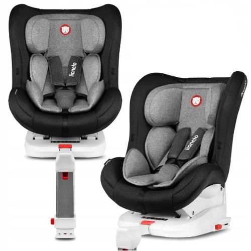 Lionelo autosjedalica Lennart, ISOFIX+noga, 0-18Kg, crna-siva, 5g JAMSTVA slika 1