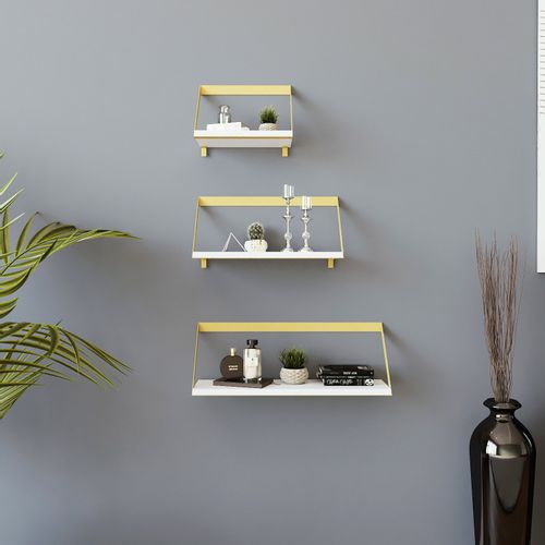 Düsseldorf L2061 Gold
White Wall Shelf slika 2