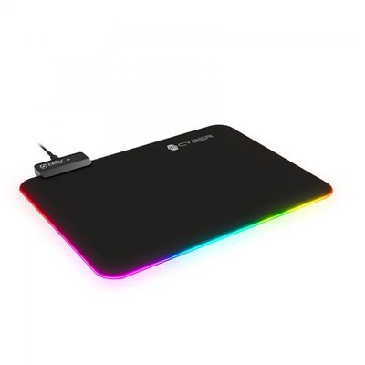 <p> </p> <p>RGB podloga za miša za igranje!</p> <p>CyberPad je podloga za miša za igranje napravljena od mekanog materijala, koju karakteriše višebojno RGB svetlo na obrisu.</p> <p>Podloga za miša je idealna za igranje na računaru i može se koristiti s...