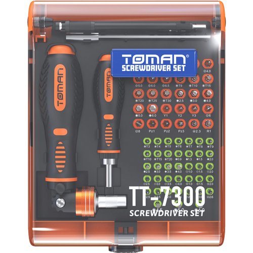 Toman Set alata, precizni odvijači, 73 kom - TT-7300 slika 4