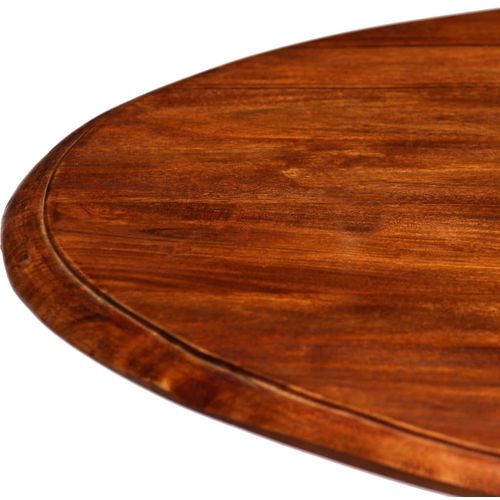 Blagovaonski stol 80x76 cm bagremovo drvo s premazom boje meda slika 13