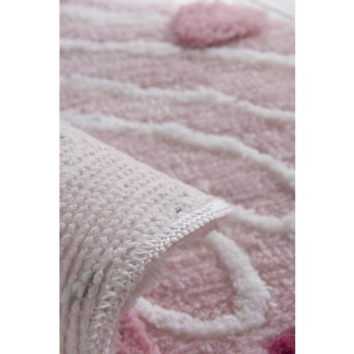 Colourful Cotton Tepih kupaonski, Kelebek - Pink slika 4