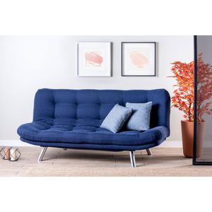 Misa Sofabed - Tamnoplava 3-sjedalna Sofa na Razvlačenje