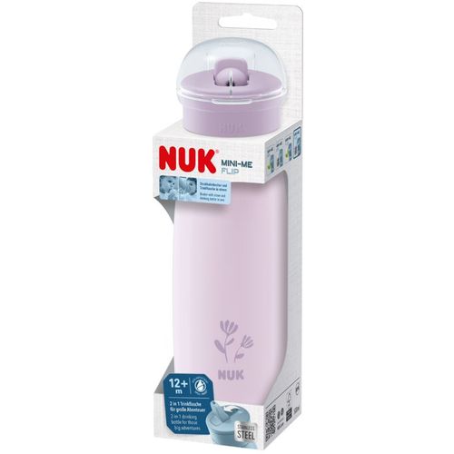 NUK Flašica za vodu od nehrđajućeg čelika Mini-Me Flip 12m+ 500ml, Lila slika 4