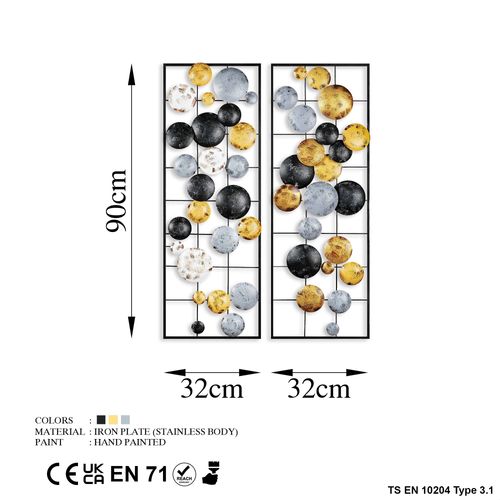 Wallity Metalna zidna dekoracija, Camber - 9 slika 7