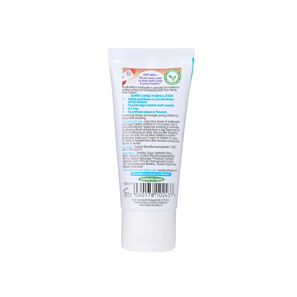 Brush-Baby Dječija pasta za zube sa okusom borovnice 50ml - Blueberry slika 2