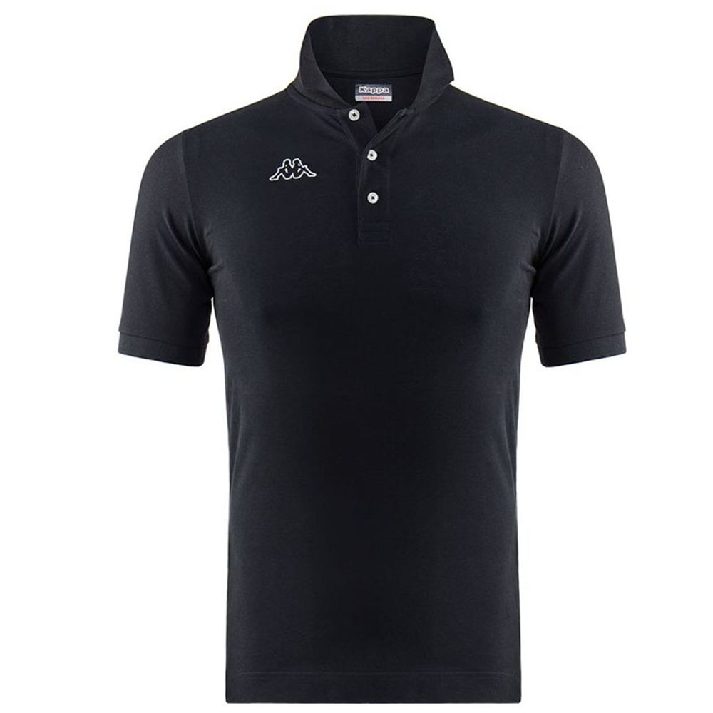 Kappa Mučka polo majica Logo Life MSS, Crna slika 2