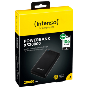 (Intenso) Prijenosni punjač za mobitele i tablete 20000mAh - POWERBANK XS20000 Black