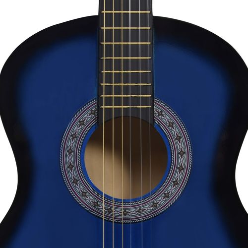 Klasična gitara za početnike s torbom plava 3/4 36 " slika 6