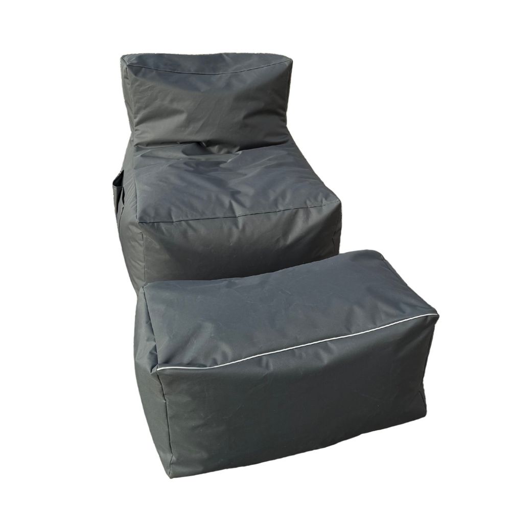XXL Sedir - Sivi Set Bean Bag (2 Komada) slika 4