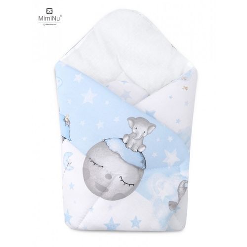 MimiNu jastuk dekica za novorođenče - Slonić plavi slika 1