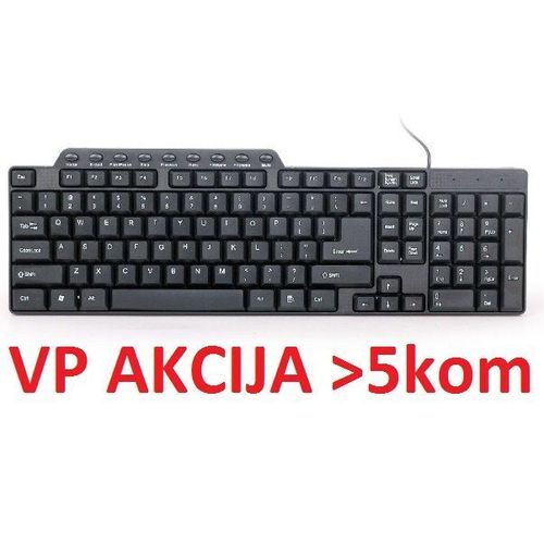 KB-UM-104 Gembird Multimedijalna tastatura US layout black USB slika 4