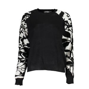 DESIGUAL BLACK WOMEN'S SWEATER